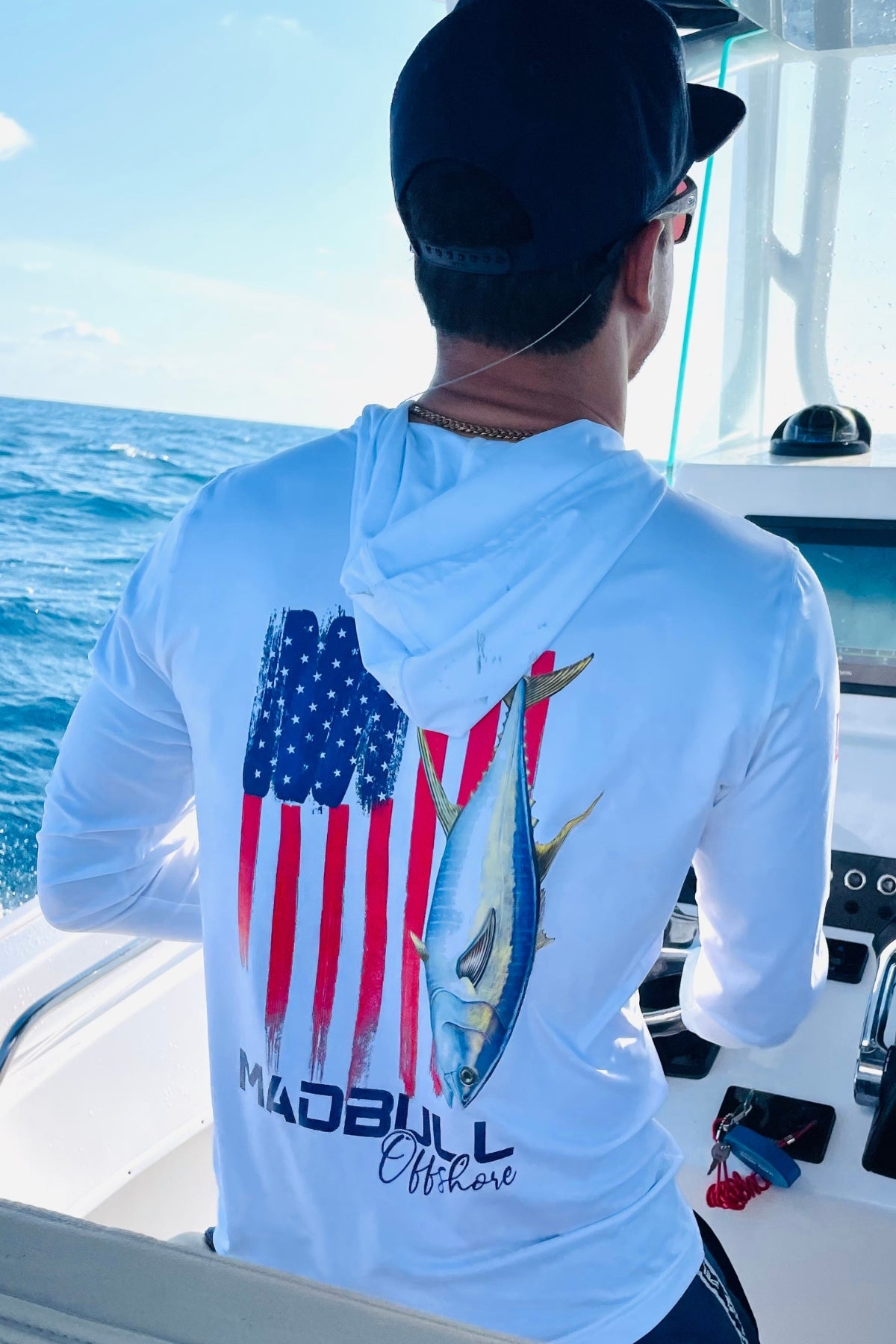 American flag clearance fish shirt